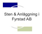 Sten & Anläggning i Fyrstad AB logo