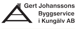 Gert Johanssons Byggservice i Kungälv Aktiebolag logo