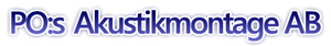 PO:s Akustikmontage Aktiebolag logo